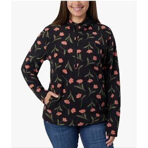 O'NEILL Women's Josie Half-Zip Hoodie Soft Fleece Comfort, Allover Print Size XL